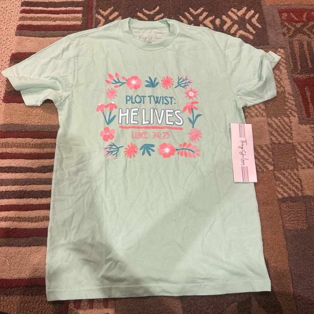 Mint Green Graphic T-Shirt
